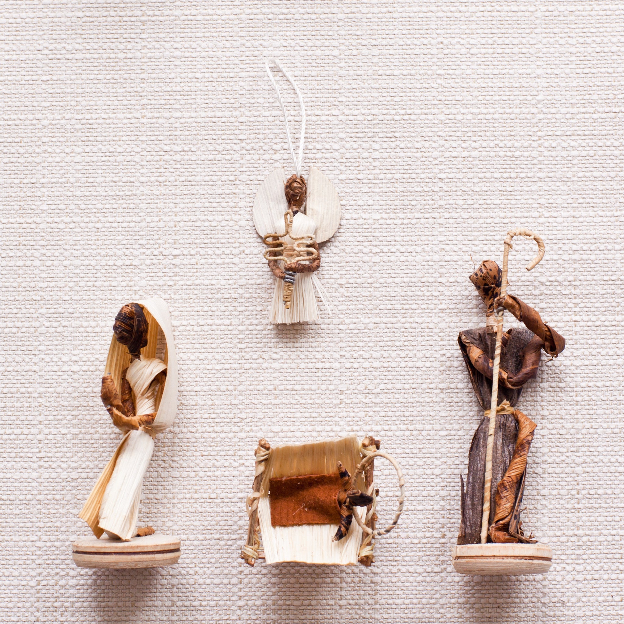 Banana Leaf Nativity Set - Kenyan materials and design for a fair trade boutique