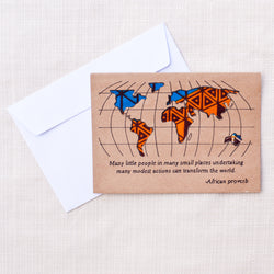 World Card - Kenyan materials and design for a fair trade boutique