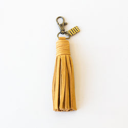 Tassel Key Holder - handmade using Kenyan leather by local market artisans for a Fair Trade boutique